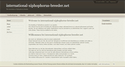 Desktop Screenshot of international-xiphophorus-breeder.net