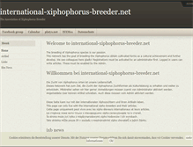 Tablet Screenshot of international-xiphophorus-breeder.net